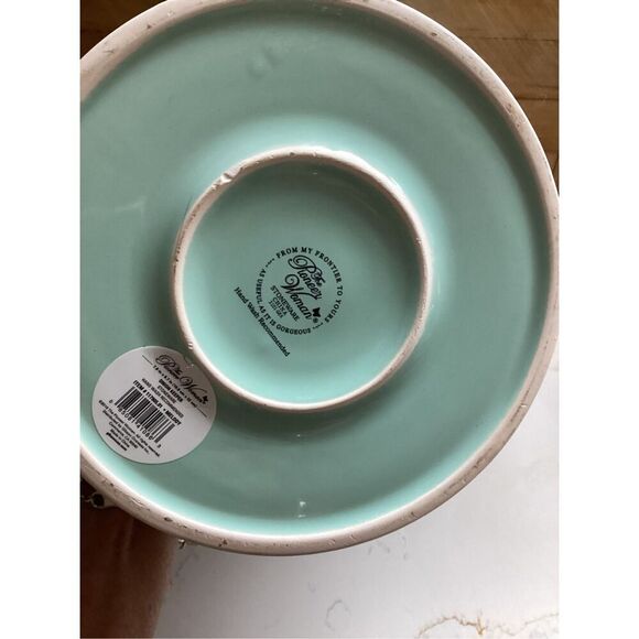 Pioneer Woman Melody Stoneware Onion Keeper 7.8” - Picture 7 of 9